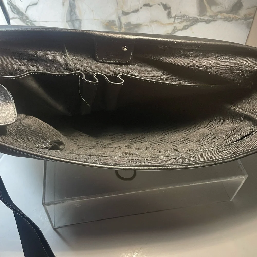 MONTBLANC leather crossbody bag made in italy
